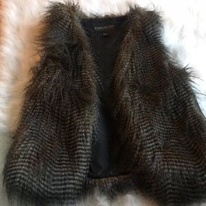 Plus size fur vest